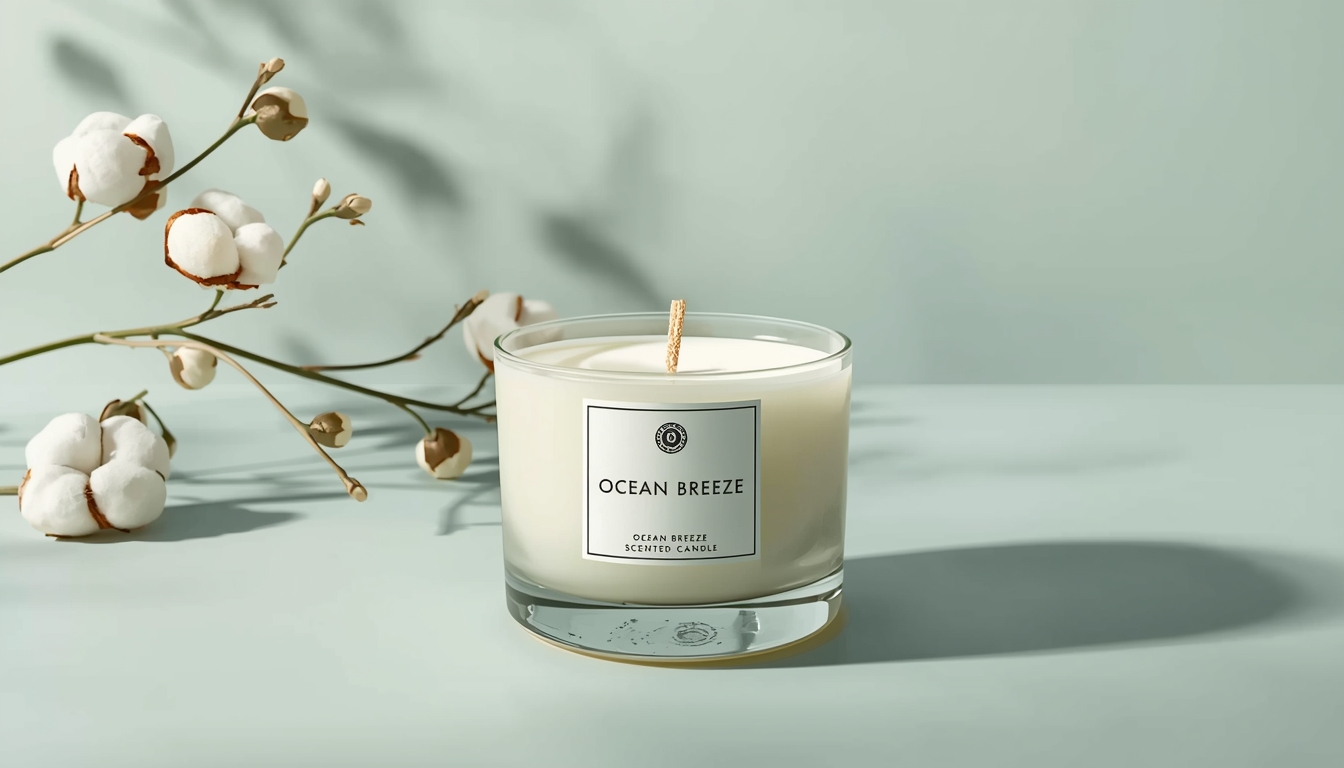 Ocean Breeze aromatherapy candle